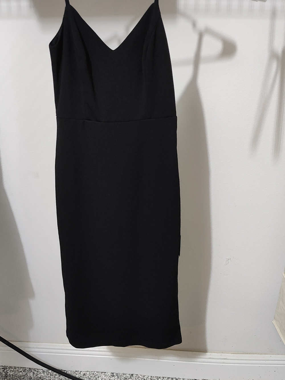 Classic Black Dress - Elegant V-Neck Women's Dress
